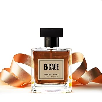 Engage Amber Hues Perfume for Men Long Lasting Smell, Ambery and Warm Fragrance Scent, for Special Occasions, Gift for Men, 100ml